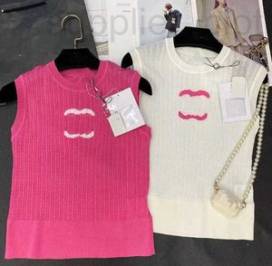 T-shirt pour femmes Designer Femme Sweater Knits Top Top de concepteur Gitre sans manches Sans manches en tricot en tricot en tricot.