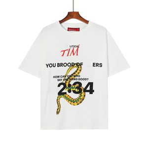 T-shirt de styliste Y2K pour femmes, nouveau style printemps et été pour couples, même col rond, manches courtes en coton