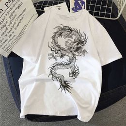 T-shirt femme mode Dragon Print femmes T-shirts Harajuku 2023 été à manches courtes t-shirt femme Hip Hop Kaii Streetwear Y2k vêtements hauts P230515