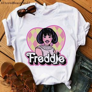 Camiseta para mujer Camiseta Freddie Mercury estilo divertido Camiseta Queen Tops mujer estampado casual camisa freddie mercury ropa harajuku femenina Z0418
