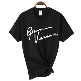 T-shirt Femme Gianni Lettre T-shirt Femmes Streetwear Summer Harajuku Funny Femme Tops Tee Sexy Dames Surdimensionné T-shirt en vrac