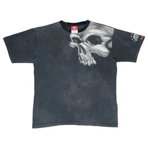 Camiseta para mujer JNCO Y2k T Shirt Hip Hop Skull Impresión gráfica Camiseta de gran tamaño Hombres Mujeres Harajuku Moda Gótica Retro Tops Streetwear 230828