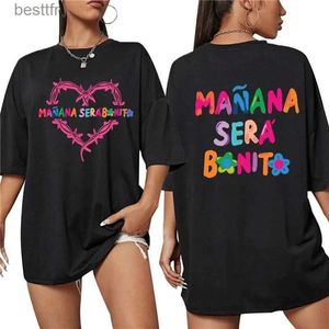 T-shirt Femme Karol G Bichota T-shirt à col rond 100% coton Tee-shirt Hommes Femmes Casual Court Sle Tees Tops Summer Streetwear Tops surdimensionnés Femmes 240311