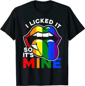 Dames T-shirt LGBT Pride-vlag Betekenis Gay trotse Lesbian Rainbow Flag T-shirt Biseksuele transgender LGBTQ Men Women Cotton T Tops Kleding T240510