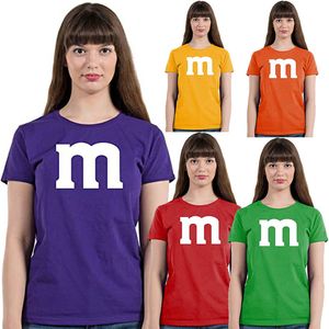 Dames T-shirt M Chocolade Candy Halloween Team Kostuum Funny Party Dames T-shirt Grafische T-shirt Tops 230414