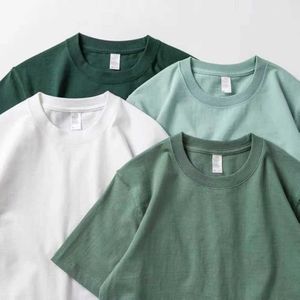 T-shirt pour femmes hommes T-shirt vert 200g T-shirt coréen à top à t-shirt vert