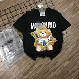 T-shirt femme moschinos pour femmes Designer été T-shirt femme Moschino surdimensionné Lâche Nouveau coton de haute qualité Graphique Top moschino enfants ours t-shirt LXXK