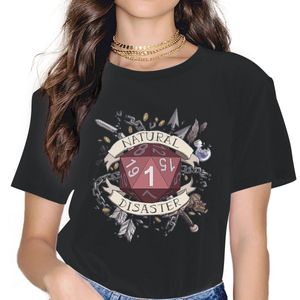 T-shirt pour femmes Catastrophe naturelle T-shirt DnD Game T-shirts décontractés À manches courtes Col rond T-shirts Impression Tops 230508