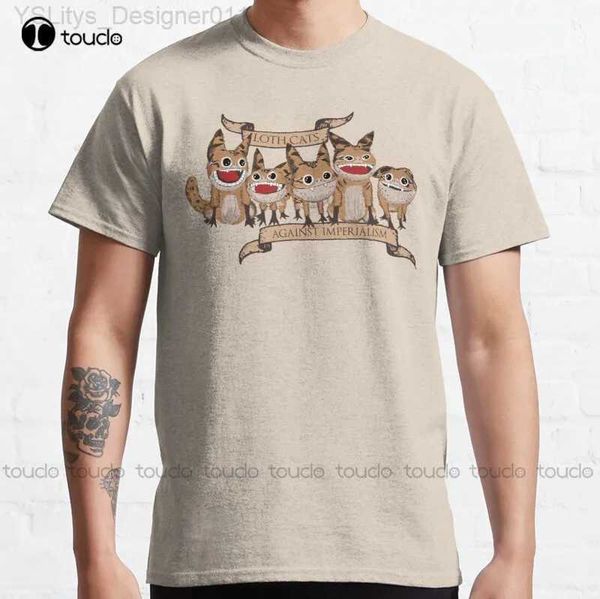Camiseta para mujer, nueva camiseta clásica de Loth Cats Against Imperialism, camiseta de algodón, S-5Xl, camisa blanca y negra Unisex L24312 L24312