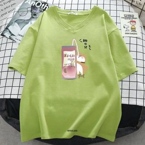 T-shirt Femme Plus Taille 6XL 150kg Femmes T-shirt en coton T-shirt drôle de dessin animé de chien T-shirt Harajuku T-shirt à manches courtes col en V T-shirt surdimensionné 230418