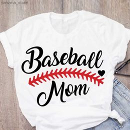 T-shirt féminin plus taille Football Football Mom Soccer Baseball Game Game Day Slve Summer Lady Womens Vêtements Tops T-shirt Ts Wear T-shirt Y240420