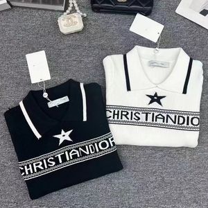 Dames T-shirt Rhinestone Letter T-shirt Dames Tops Designer gebreide T-stukken T-sexy holle trui multi-kleuren