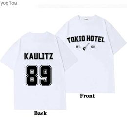 T-shirt rockband van dames Tokio Hotel Kaulitz Grafische print T-shirt mode punk korte mouw casual hip op streetwear plus size t shirt damesl2403