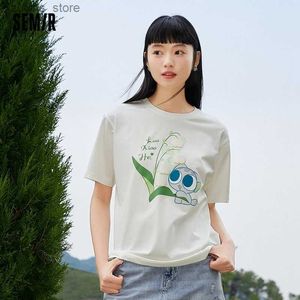 T-Shirt Semir à manches courtes pour femmes, imprimé Cool antibactérien, pull ample, nouvelle collection été 2023, Cute24329