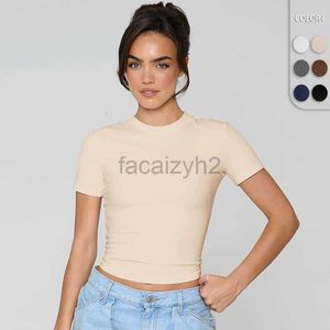 T-shirt pour femmes Sexy Tees Wind Spicy Girl's Round Neck Unique Slimming T-shirt Sexy Fashion Slim Fit Tops Bottom Tops