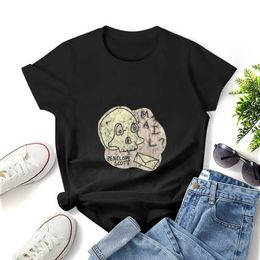 Dames T-shirt Skull Mail Penelope Scott Vintage grappige skeletafdruk T-shirt Grafisch shirt Casual Short Slijd vrouwelijk T-shirt maat S-4XL Y240506