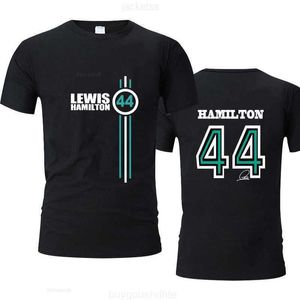 T-Shirt Femme Été Formule 1 Racer Lewis Hamilton F1 Fans de Course à Manches Courtes No.44 T-Shirts surdimensionnés Hommes/Femmes Mode Streetwear