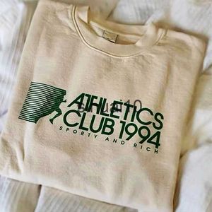 Vrouwen T-shirt Zomer Vintage Stijl Atletiek Club 1994 Letters Afdrukken Kaki T shirts Vrouwen Korte Mouw Losse Katoenen Casual Esthetische Tees J230627