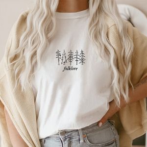 Muziek Damesmode T-shirts Folklore Vrouwen Katoen Oversized Graphic Tee Gothic Hip Hop Kleding