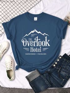 Camiseta para mujeres The Overlook Hotel The Shining Y2k Camiseta Femenina Fashion Top Relling Casual Ropa de verano All-Match Women T Y240420