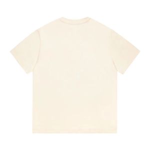 T-Shirt Femme Top Designer G Lettre Belle Qualité Broderie Manches Or Rose Imprimé 100% Coton Col Ras Du Cou Vêtements Taille XS-L