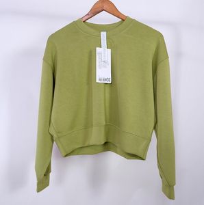 Topas de camiseta de mujer suéter de jersey corto