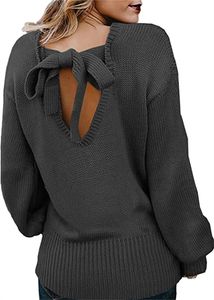 Dames t-shirt dames button nek trui lange mouw dikke oversized herfst tuniek truien
