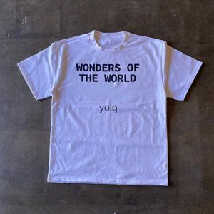 T-shirt Femme Femme Y2k World Wonder Série d'impression Grande taille T-shirt en coton à manches courtes Harajuku Street Apparel Modèle Été Topyolq