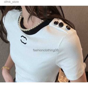 T-shirt pour femmes Designer T-shirt pour femmes chemises avec lettre et tshirt de mode avec des lettres brodées