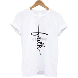 T-shirt Femme T-shirt femme été à manches courtes Jésus T-shirt croix chrétienne imprimé vêtements de rue femmes graphique été vêtements pour femmes 240322