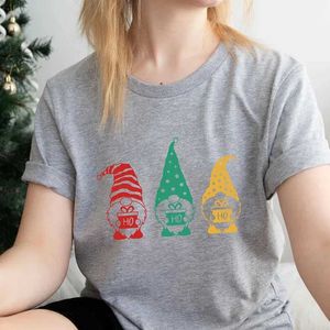 T-shirt féminin Y2K esthétique T-shirt lâche de Noël