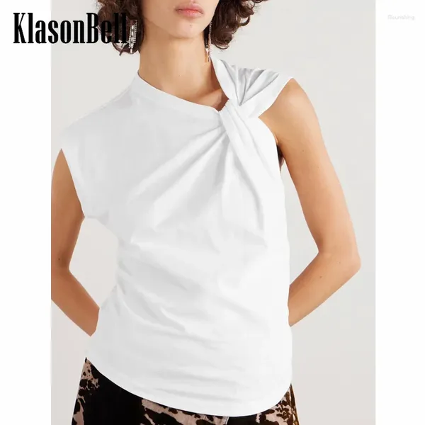 T-shirts pour femmes 2.26 Klasonbell 2024 Décoration de nœud d'été printemps