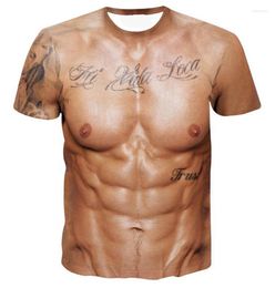 T-shirts pour femmes 2023 gros seins Sexy Muscle chemise hommes hauts drôles personnalité nue nouveauté t-shirts pour Homme t-shirt Homme