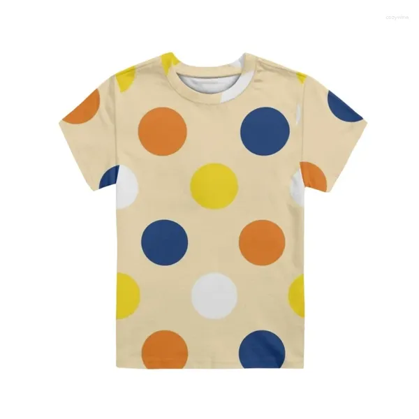 Camisetas para mujeres 2023 Yikeluo Fashion Summer Children Camiseta de dibujos animados 3D para niños Camiseta de estampado de chicas Tops Cabina para niños