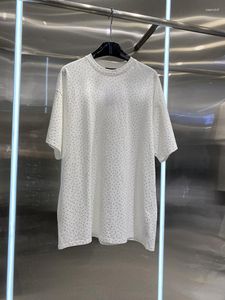 T-shirt à manches courtes pour hommes et perceuse cloutée, grande taille, vêtements d'été Y2k pour filles, haut ample à col rond, 2023