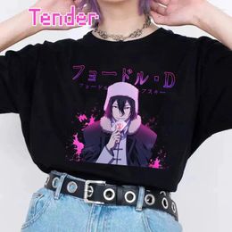 T-shirts pour femmes 2024 Anime Bungo chiens errants chemises Femmes Sigma Fyodor Gogol T-shirt T-shirt Summer Harajuku Tshirt Streetwear Tops