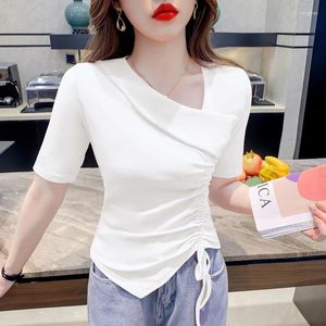 Dames t shirts 2024 lente zomer mode casual vrouw t-shirt dame mooie aardige vrouwen tops vrouwelijke groothandel drop py6387