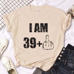 Camisetas para mujeres 40 Ans 40 años camisetas de cumpleaños Manga y2k anime camiseta niña ropa gráfica