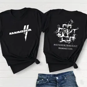 T-shirts pour femmes Amazing Band Europe Stadium Tour Tee surdimensionné Maître des marionnettes noir par Metallicat Music Concert Merch T-shirt Streetwear