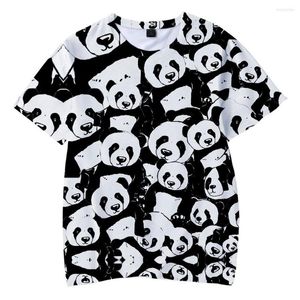T-shirts Femmes Animal Panda 3D Chemise imprimée Femmes Hommes Garçons Filles Harajuku Manches courtes T-shirt drôle T-shirts graphiques Tops Kawaii Vêtements