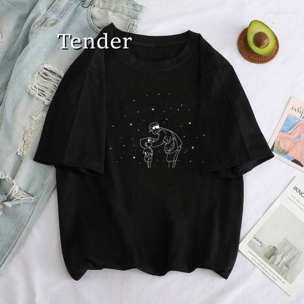 T-shirts Femmes Anime Film Grave des lucioles Tshirt Femmes Vintage Manches courtes Kawaii Vêtements Graphi Esthétique Chemise Femme Drop