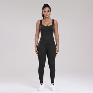 Dames jumpsuits Rompertjes Naadloze yoga Ontwerpers draad jumpsuit Fitness buitensportbroeken backless jumpsuit topbroek dames