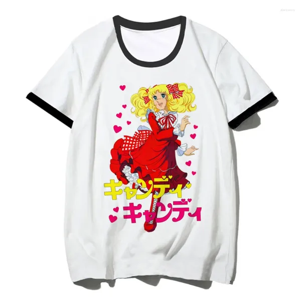 T-shirts pour femmes Candy Anime Tee Femmes Streetwear Manga Chemise Fille Y2k Vêtements