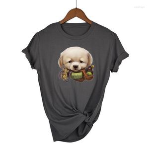 T-shirts pour femmes dessin animé chien imprimé chemise femmes 90 s graphique T-shirt Harajuku hauts t-shirt mignon à manches courtes Animal T-shirt femme t-shirts