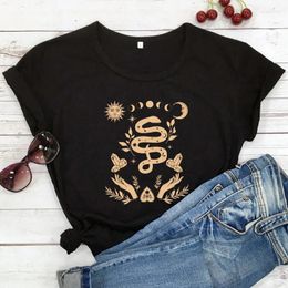 T-shirts pour femmes Tslate de serpent sorcier céleste