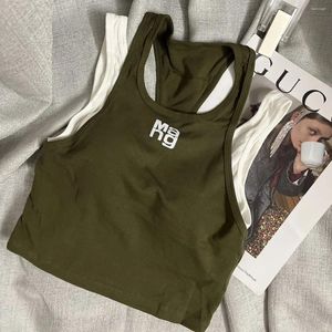 T-shirts pour femmes Cinessd Sports Section mince Antichoc Courir Entraînement Soutien-gorge Push Up Beauty Back Yoga Gilet 2023 Été Slim Fit Manteau décontracté