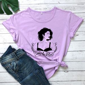 T-shirts pour femmes Como La Flor T-Shirt pour femmes Selena chemise inspirée Style d'été vacances t-shirts mode décontracté Vintage hauts