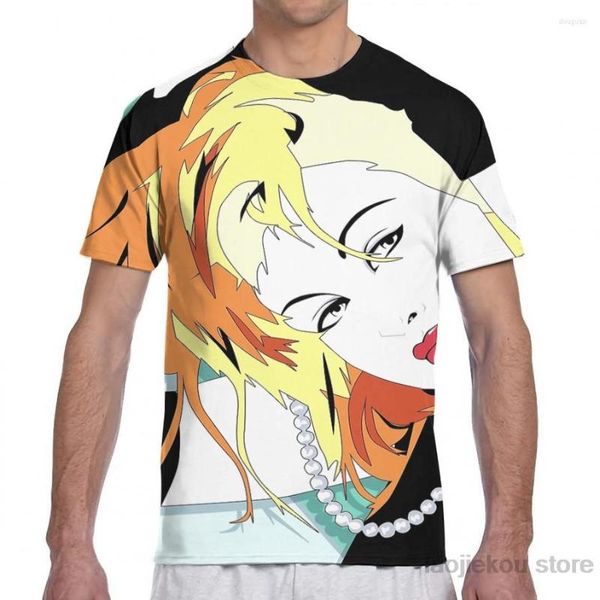 T-shirts pour femmes Cyndi Lauper avec des cheveux orange T-shirt pour hommes Femmes All Over Print Fashion Girl Shirt Boy Tops Tees Summer Short Sleeve Tshirts