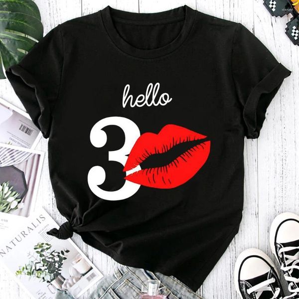 T-shirts Femmes Sale 30e anniversaire Bière Trente Premium T-shirt Mode Lâche Courte Manches d'été 30 en 1993 Casual Femmes Tee