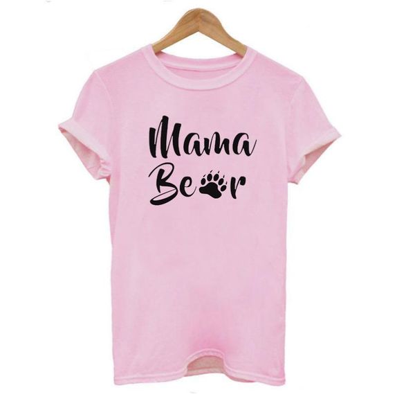 Camisetas para mujer Drop Woman Mama Bear Tee Top Camisa de verano de talla grande